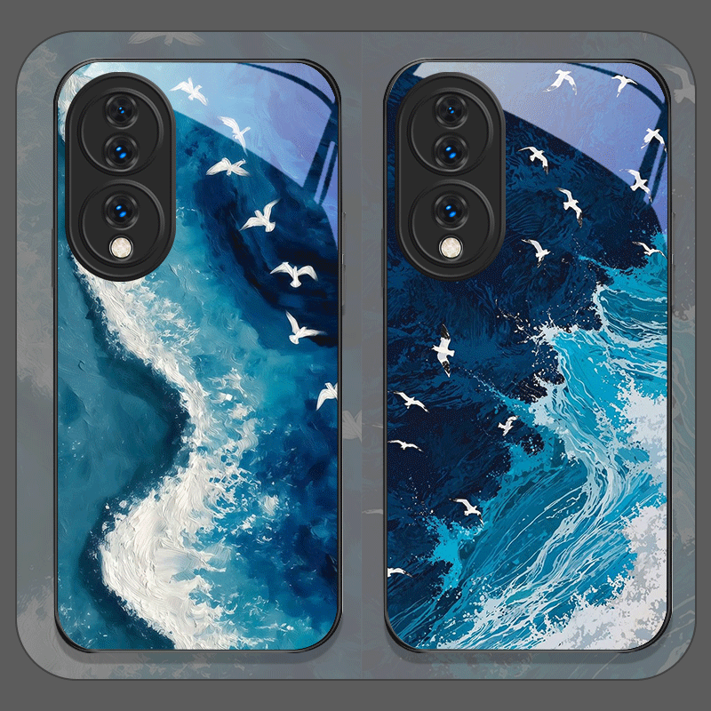 Huawei Nova 12 - Summer Beach Blue Ocean Wave Printed