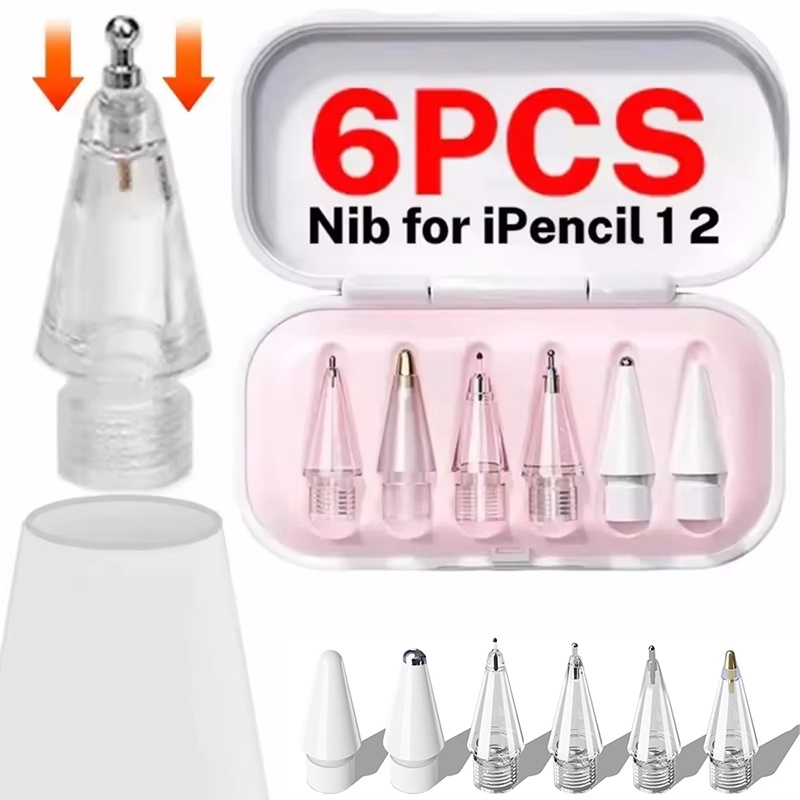 Tablet Drawing Accessories - 6pcs Replaceable Stylus Pencil Tips For
