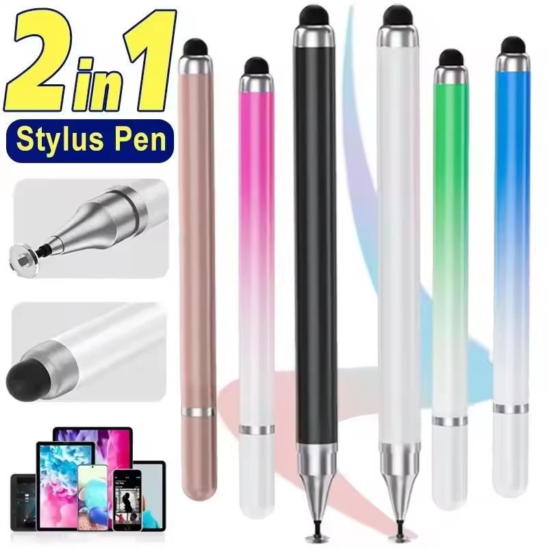 Tablet Pc Accessories - 2 in 1 Universal Stylus Pen