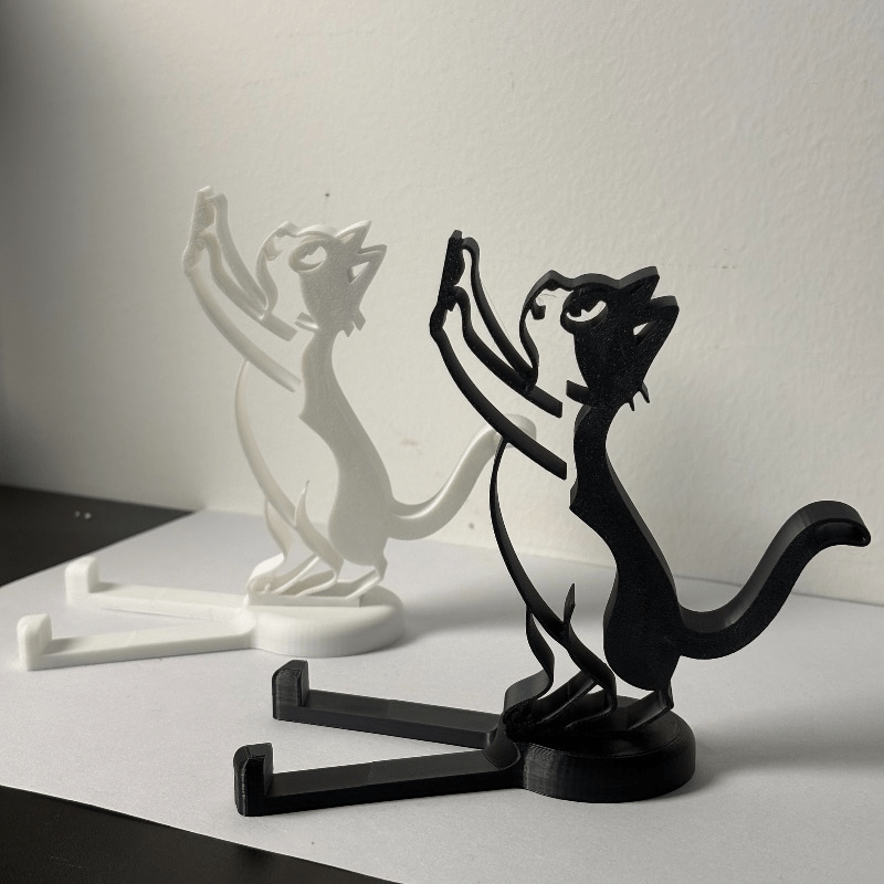 Abstract Hollow Line Cat Phone - Useful Tablet Accessories review and price