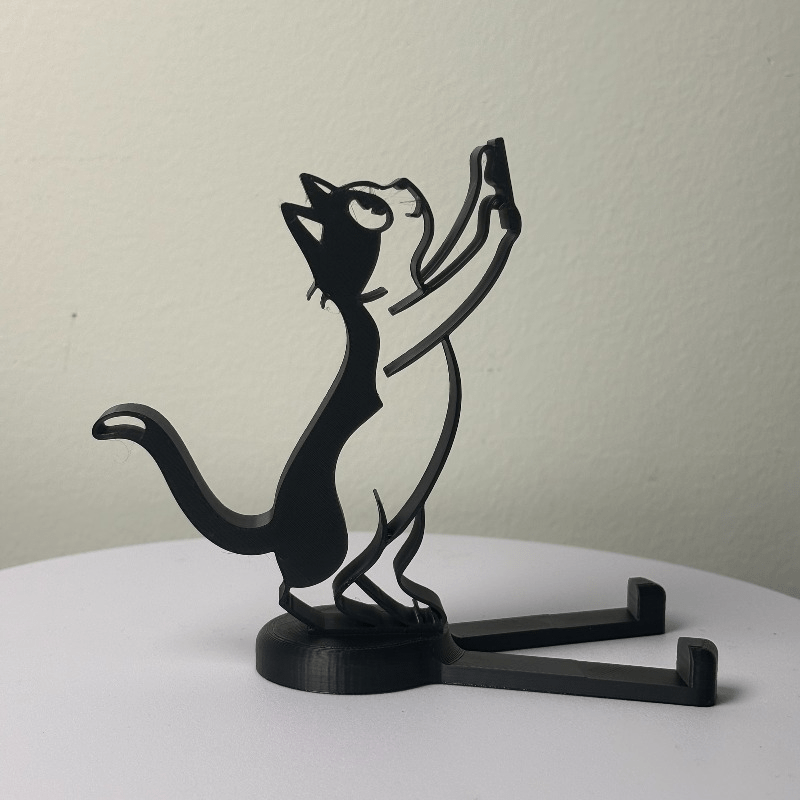 Abstract Hollow Line Cat Phone - Useful Tablet Accessories review and price