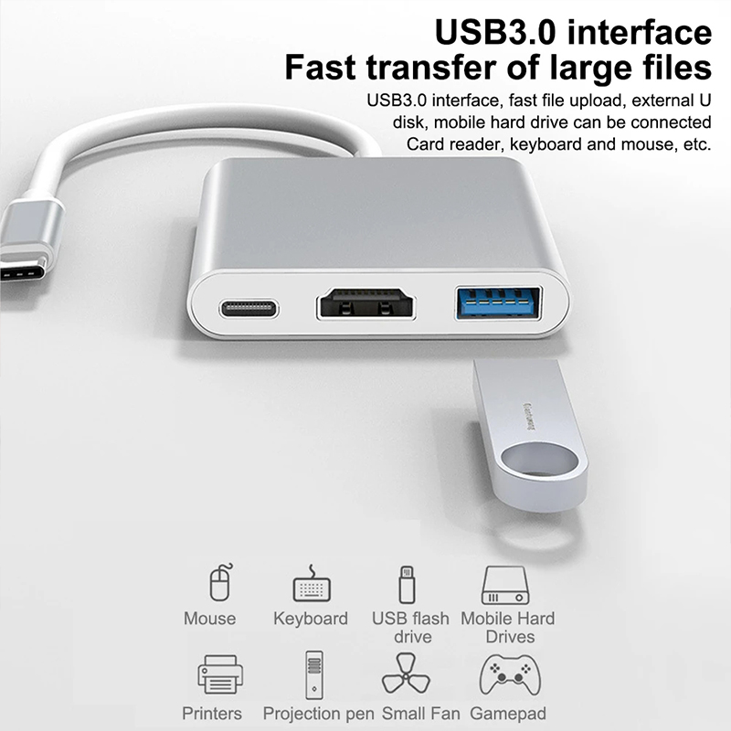 3 in 1 USB Type C Hub to 4K HD - Tablet Pc Accessories review and price