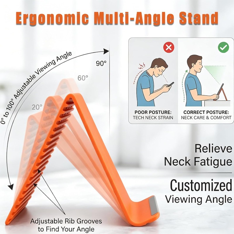 Flexible Foldable Silicone Pho - Tablet Stand Adjustable review and price