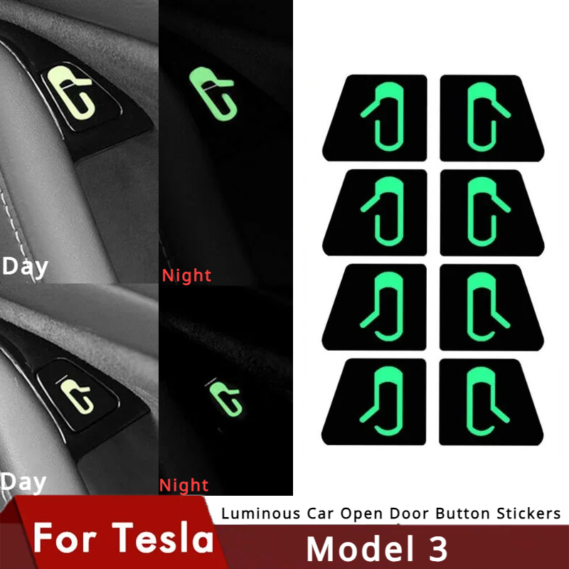 Luminous Car Open Door Button  - Tesla Tablet Accessories review and price
