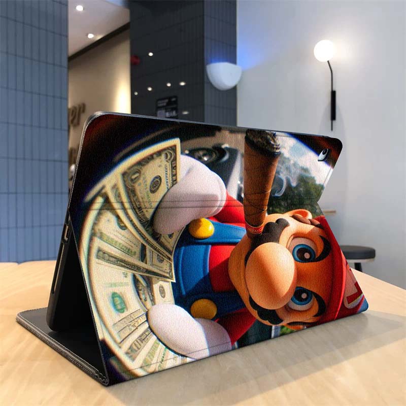 Cartoon M-Marios Art For Samsu - Samsung Tablet A9 Accessories review and price