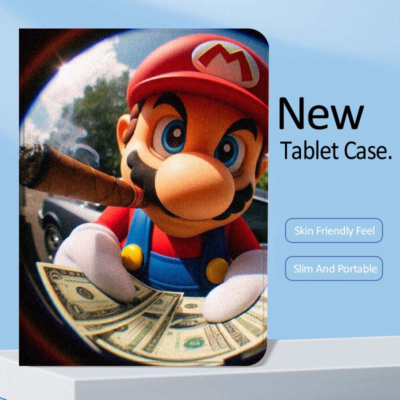 Cartoon M-Marios Art For Samsu - Samsung Tablet A9 Accessories review and price