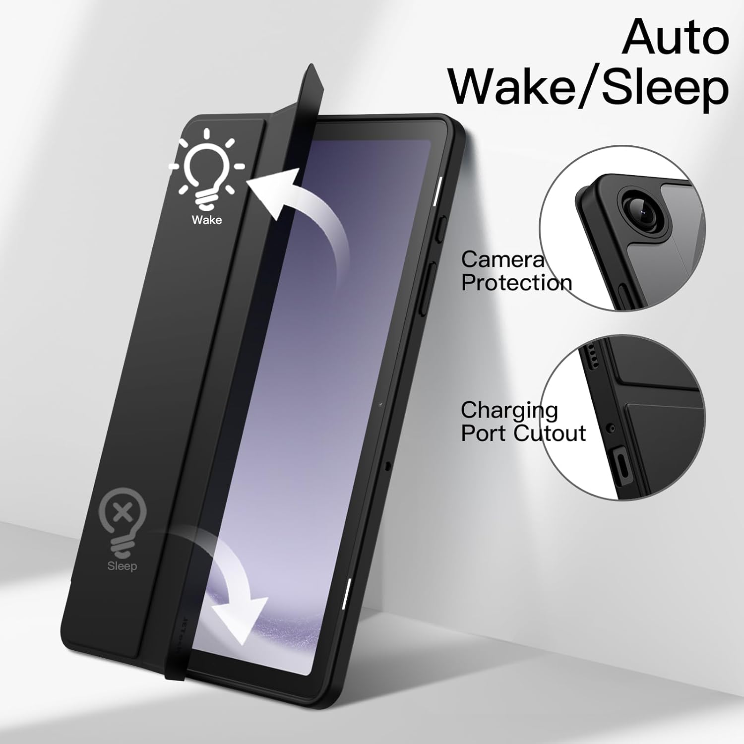 Tri-fold Flip Case For Samsung - Samsung Tablet A9 Accessories review and price