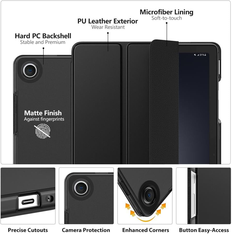 Tri-fold Flip Case For Samsung - Samsung Tablet A9 Accessories review and price
