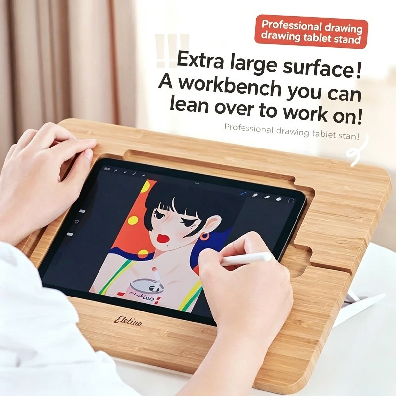 Painting Bracket Wooden Deskto - Tablet Drawing Accessories review and price