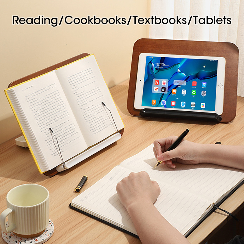 Wooden Book Stand Height Adjus - Tablet Stand Adjustable review and price
